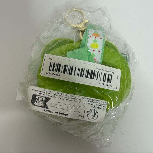 Sanrio Keroppi Coin Pouch Silicone Keychain - Picture 7 of 8